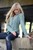 wet girl get wet wet hair fully clothed jeans shirt shoes river