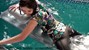 wet girl get wet wet hair fully clothed leggings blouse high heels jacuzzi shower