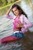 wet girl get wet wet hair swim fully clothed jacket t-shirt shorts leggings high heels lake