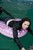 brunette wet girl get wet fully clothed t-shirt jacket jeans high-heeled shoes wet hair pool