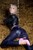 wet girl get wet wet hair leather jacket leggings top high heels