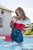 wet girl get wet wet hair swim fully clothed blouse denim shorts stockings high heels pool