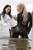 wet girl get wet wet hair swim fully clothed leggings shirt lake