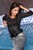 wet girl get wet wet hair jeans blouse bra shoes jacuzzi