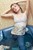 wet girl get wet wet hair swim fully clothed jacket jeans t-shirt shoes pool