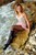 wet girl get wet wet hair swim fully clothed dress stockings leather boots high heels sea