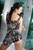 wet girl get wet wet hair swim fully clothed mini dress fishnet stockings leather high heels boots pool
