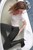 wet girl get wet wet hair fully clothed jacket t-shirt leggings evening gloves tights high heels bath