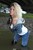 wet girl get wet wet hair swim fully clothed denim jacket jeans t-shirt leather jackboots river