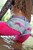 wet girl get wet wet hair fully clothed leggings top denim shorts gloves socks baseball cap river