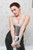 wet girl get wet wet hair fully clothed corset bra leather jeans bath