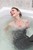 wet girl get wet wet hair fully clothed corset bra leather jeans bath
