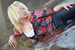 wet girl get wet wet hair fully clothed tight jeans shirt sea