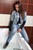 wet girl get wet wet hair fully clothed jeans blouse jacket stockings boots