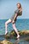 wet girl get wet wet hair swim fully clothed dress stockings shoes sea