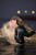 blonde wet girl get wet fully clothed jacket leggingshigh heels boots wet hair sea