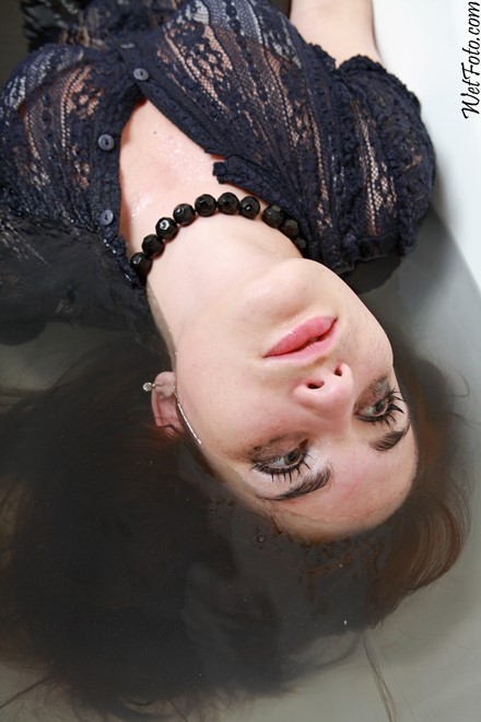wet girl get wet wet hair fully clothed jacket blouse leggings high heels bath