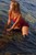 wet girl wet hair get wet swim fully clothed top mini skirt jackboots high heels fully soaked lake