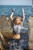 wet girl get wet wet hair swim fully clothed tight jeans shirt high heels sea