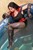 brunette wet woman wet hair get wet fully clothed dress stockings evening gloves leather high heels boots jacuzzi