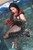 brunette wet woman wet hair get wet fully clothed dress stockings evening gloves leather high heels boots jacuzzi