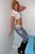 wet girl wet hair get wet swim fully clothed sexy blouse tight jeans high shoes