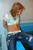 wet girl wet hair get wet swim fully clothed sexy blouse tight jeans high shoes
