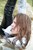 wet girl get wet wet hair soaking wet jacket golf leather pants high heels lake