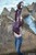 wet girl get wet swim fully clothed wet hair jacket shirt jeans sea