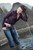 wet girl get wet swim fully clothed wet hair jacket shirt jeans sea