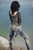 wet girl get wet fully clothed jeans blouse shoes high heels lake