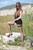 wet girl get wet wet hair swim fully clothed dress stockings high heels shoes lake