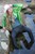 wet girl get wet jacket jeans blouse hat shoes sea