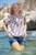 wet girl wet hair get wet swimming fully clothed blouse  denim shorts stockings shoes high heels sea