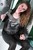 wet woman wet hair get wet swimming fully clothed jacket t-shirt leggings tights shoes high heels shower