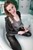 wet woman wet hair get wet swimming fully clothed jacket t-shirt leggings tights shoes high heels shower