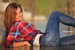 wet girl get wet wet hair swim fully clothed jeans shirt sneakers lake