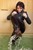 wet girl get wet wet hair leather jacket leggings high heels pool