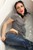 wet girl wet hair get wet t-shirt tight jeans jacuzzi