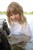 wet girl get wet wet hair swim fully clothed golf jeans sandals lake