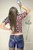 wet girl wet hair get wet vest shorts stockings high heels