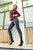 wet girl get wet wet hair swim fully clothed leather jacket tight jeans boots pool