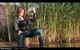 wet girl get wet swim fully clothed wet hair jacket tight jeans boots lake