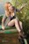 wet girl get wet swim fully clothed wet hair jacket shorts tights high heels lake