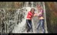 wet girl wet hair get wet shirt tight jeans sneakers water waterfall