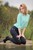 wet girl wet hair get wet blouse leggings high heels swim fully clothed water lake