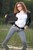 wet girl wet hair get wet jacket jeans shirt high heels