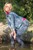 wet girl wet hair get wet jeans golf denim jacket sneakers lake