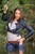 wet girl wet hair get wet t-shirt jacket denim jeans tights high heels swim fully clothed lake