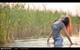 wet girl wet hair get wet t-shirt tight jeans tights swim fully clothed lake